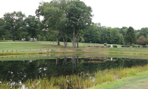 One of the beautiful ponds on our front nine